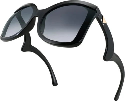 Miniatura 3 de FEISEDY gran tamaño cuadrado mariposa gafas de sol curvado brazo rizado marco mujeres moda sombras B4035