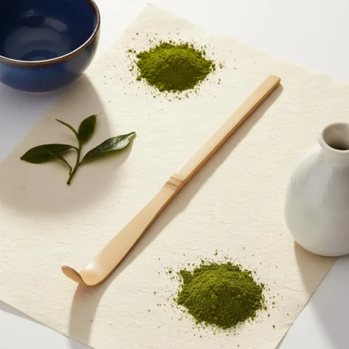Miniatura 2 de Cuchara japonesa de bambú matcha – 7.1 in marrón tradicional cuchara de ceremonia de té para matcha y café Accesorios duraderos y ecológicos
