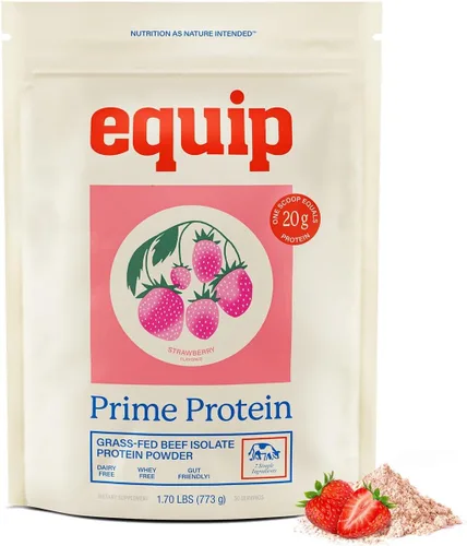 Miniatura 17 de Equip Foods - Polvo de proteína limpia de carne de res alimentada con pasto, apto para dieta carnívora, paleo y keto, sin gluten ni lácteos, 30