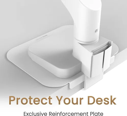Miniatura 5 de BenQ BSH02 Ergo Monitor Arm - Soporte de monitor con resorte de gas para pantallas de hasta 45'' y 44 libras, de servicio pesado, instalación