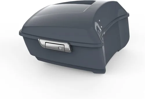 Miniatura 30 de Maletero de afeitar verde manzana/gris cañón de 5.5 pulgadas para modelos Harley Touring 2014-2023 Road King FLHR Road Glide FLTRX Street Glide FLHX
