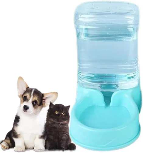 Tazón de alimentación para mascotas y dispensador de agua con contenedor de almacenamiento recargable, autodispensable, comedero para gatos de gran
