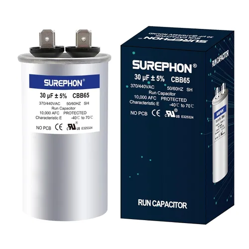 Miniatura 37 de Condensador de 5 Mfd 370V/440V Condensador de Funcionamiento y Arranque Ovalado para Motor de CA o Arranque de Ventilador y Bomba de Calor Fría