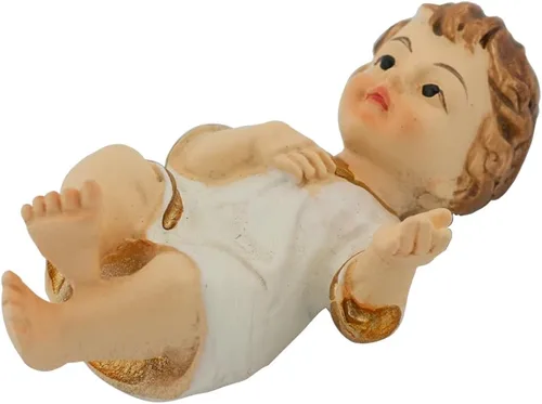 Figura de Jesús para bebé, hermoso y detallado niño de Cristo, pieza de escena del pesebre de Navidad, gran regalo para Adviento de Navidad,