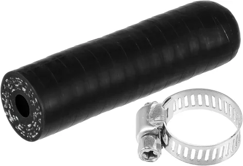 uxcell 1 Unidades 0.236 in ID silicona refrigerante tapa con abrazadera para calentador de refrigerante derivación vacío puerto de agua negro
