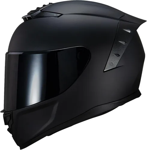 Miniatura 14 de Casco de motocicleta de cara completa, cascos para motocicleta de adultos, MG611, casco de motocicleta de carreras de calle con visera negra