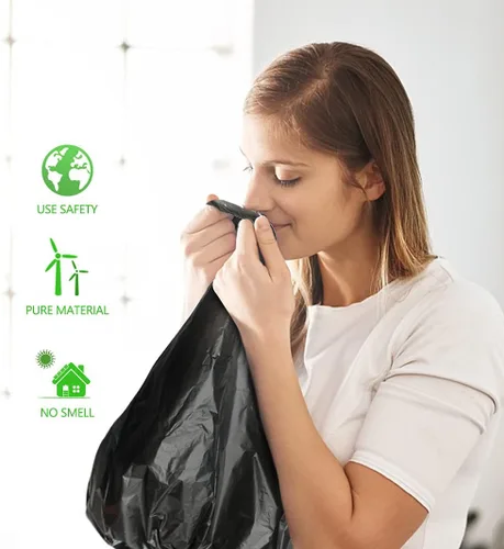 Miniatura 7 de Teivio Bolsas de basura pequeñas de 4 galones, 160 unidades, bolsas de basura para baño, bolsas de plástico pequeñas para oficina en casa, cocina