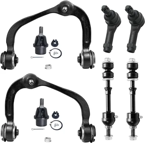 Miniatura 38 de Detroit Axle - Kit de brazos de control de extremo delantero de 8 piezas para Dodge Dakota 00-04, Durango 00-03, 4 brazos de control superior e