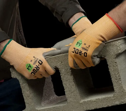 Miniatura 7 de MAGID D-ROC DX Technology - Guantes de trabajo con revestimiento de palma de poliuretano, resistentes a cortes, talla 9/L (12 pares)