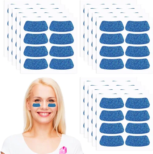 Miniatura 16 de Cholemy 120 pares de calcomanías negras de ojo a granel, calcomanías con purpurina de béisbol, fútbol, sóftbol, fiesta, accesorios para el día