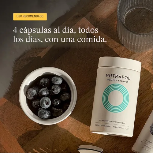 Miniatura 9 de Nutrafol Suplementos para el Crecimiento del Cabello Women's Balance para Mujeres, Edades 45 y Más, Clínicamente Probados para Cabello Visiblemente