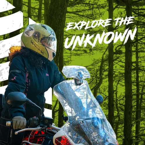 Miniatura 3 de HWK Chaqueta de motocicleta de aventura/turismo para mujer, chaqueta de motocicleta para mujer con armadura CE para montar en moto enduro