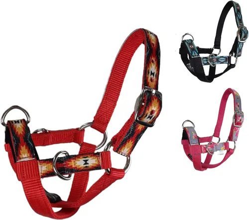 Miniatura 4 de Tahoe Tack Cabestro de entrenamiento de ovejas y cabras superpuestas de nailon con banda nasal acolchada