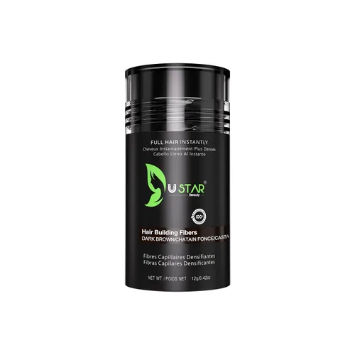 Miniatura 11 de Ustar Fibras de construcción del cabello para adelgazar el cabello, 0.47 onzas, color caoba oculta la pérdida de cabello al instante, más grueso