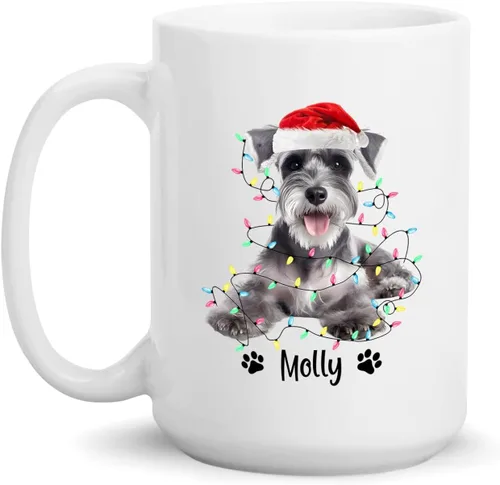 Miniatura 28 de Taza personalizada de Alaskan Malamute – Taza de café personalizada con nombre para los amantes de los perros – Regalo de cerámica de Navidad