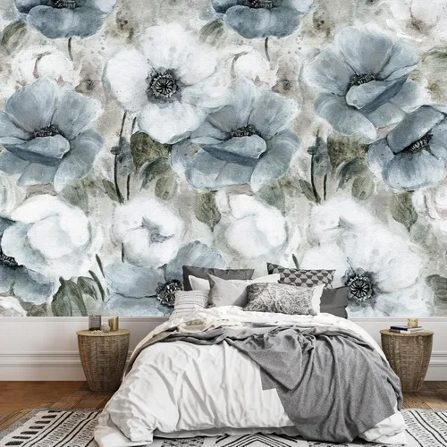 Miniatura 31 de wall26 - Patrón de hojas de fondo sin costuras - Mural de pared extraíble Papel pintado grande autoadhesivo - 66x96 pulgadas obra de arte 16