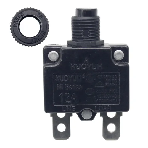 Miniatura 12 de KUOYUH Serie 88 125/250VAC 32VDC 50/60Hz Disyuntor de Sobrecarga Térmica 3-30A (5A)