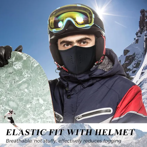 Miniatura 5 de WTACTFUL Balaclava Half Face Mask - Windproof, Breathable & Thermal Protection for Men & Women - for Winter Sports & Outdoors