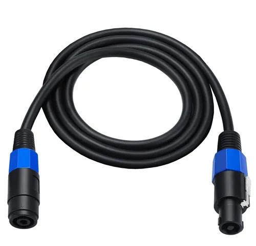 Cable de extensión Speakon macho a hembra de 3.3 ft/3.2 pies con bloqueo giratorio para DJ PA escenario amplificador audio jack cable de altavoz
