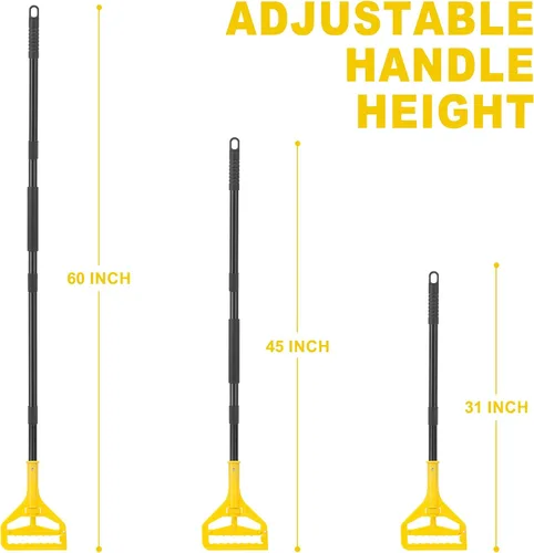 Miniatura 2 de KeFanta Mango de mopa de 152 cm, mango de mopa comercial resistente, industrial, reemplazo de palo de mopa, cambio rápido, soporte para reemplazo