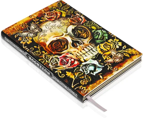 Miniatura 14 de Phoenix Cuaderno de cuero – Diario de viaje vintage Phoenix hecho a mano en 3D con papel rayado, cuaderno de bocetos de cuero fresco, diario