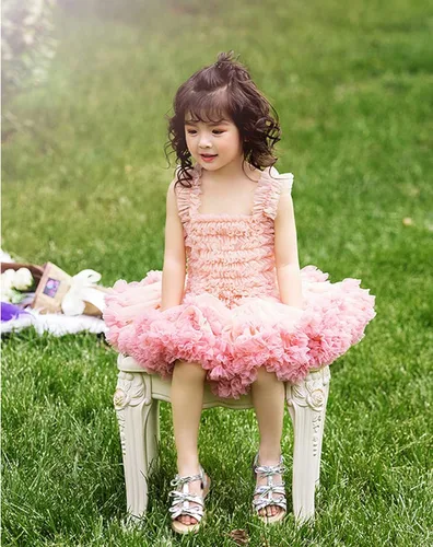 Miniatura 3 de Super Fairy Baby Girl's Tutus Dress Toddler Lace Tulle Ballet Skirt Birthday Party Dress Up