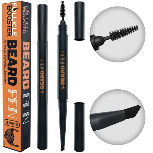 Miniatura 11 de Relleno de Lápiz de Barba para Hombres - Lápiz de Estilo de Barbería y Aseo - Impermeable, Resistente al Sudor, Solución de Larga Duración