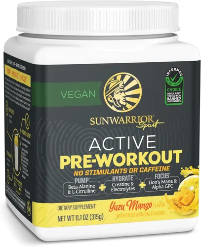 Miniatura 9 de Sunwarrior Bebida energética en polvo para antes del entrenamiento Suplemento vegano a base de plantas Bombea, hidrata, enfoque, resistencia