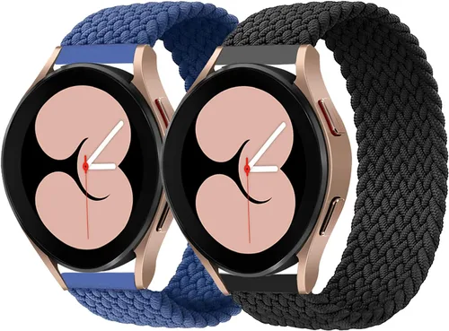 Minggo Solo Loop - Correa trenzada compatible con Samsung Galaxy Watch 6/5/4 de 1.575 pulgadas, 1.732 pulgadas, correa elástica tejida para Galaxy