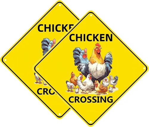 Miniatura 12 de Cartel de cruce de gato, letrero de gato para Nene Crossing paquete de 2 piezas de letrero de cruce de gato para decoración de pared de garaje retro