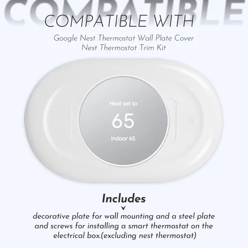 Miniatura 2 de Nest Smart Home - Kit de accesorios de termostato para el hogar, compatible con termostato Google Nest 2020, molduras WiFi programables, paquete