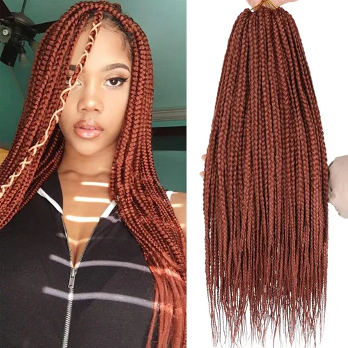 Miniatura 23 de XTREND 10 Pulgadas 6 Paquetes Trenzas de Caja de Ganchillo Cabello Pre-anudado Sin Nudos Bobo Trenzas de Caja 3X Extensiones de Cabello Trenzado 1b#