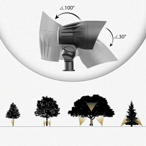 Miniatura 7 de GOODSMANN Focos de paisaje de bajo voltaje 5W LED Reflectores al aire libre 2700K blanco cálido LED reemplazable Iluminación exterior cableado