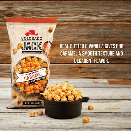 Miniatura 4 de Palomitas de maíz gourmet Colorado Jack: Mantequilla real y vainilla, cultivadas por agricultores, delicioso aperitivo, regalo sabroso - Sin jarabe
