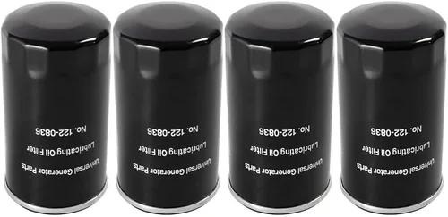 4 piezas 122-0836 Filtro de aceite de giro para RV QG 5500/7000 Serie HGJAA HGJAB HGJAC Reemplaza OE# 01220836 B7238 PH2875 PH10027