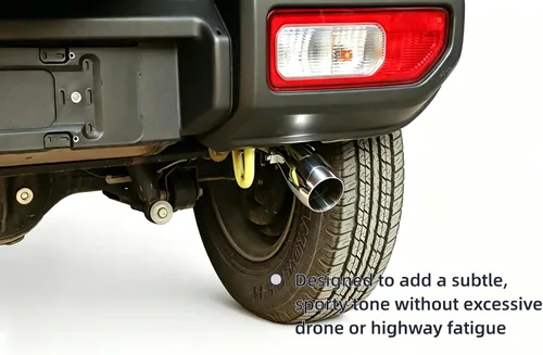 Miniatura 6 de YOCTM Silenciador de escape de coche de acero inoxidable sólido para tubo de cola de tubo de escape para Suzuki Jimny 2019 2020 2021 2022 2023 2024