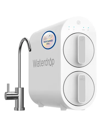Miniatura 10 de Sistema de ósmosis inversa Waterdrop G2P600, sistema de filtro de agua RO sin tanque de 600 GPD, sistema RO debajo del fregadero, sistema