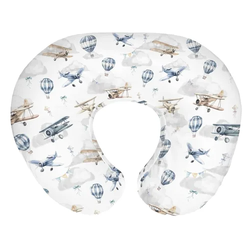 Miniatura 11 de Fundas de almohada de lactancia para niños y niñas, diseño retro, estrellas, nubes, cielo, para lactancia, almohadas suaves y elásticas extraíbles