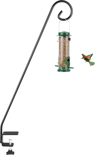 Miniatura 15 de MIXXIDEA Kit de montaje para colgar en riel de cubierta de valla de 11 pulgadas de largo, gancho decorativo resistente para comederos de pájaros
