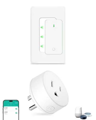 Miniatura 42 de NineLeaf Interruptor de salida remoto inalámbrico, interruptor de lámpara remoto, interruptor decorativo de enchufe de luz de encendido y apagado