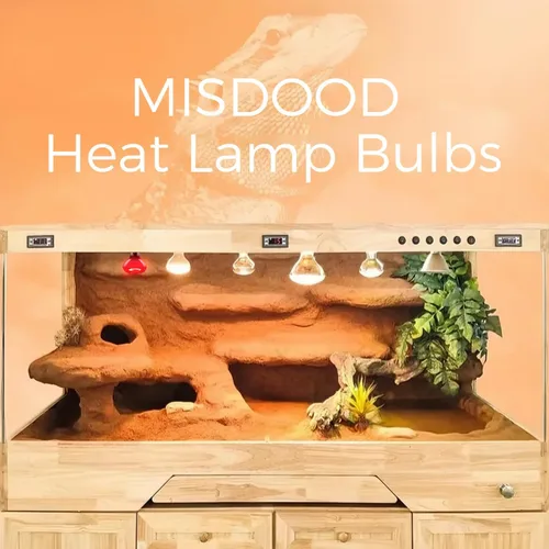 Miniatura 7 de Lámpara de calor para reptiles de 75 W, paquete de 2 bombillas UVA con base E26 para lagartos, tortugas, serpientes y anfibios
