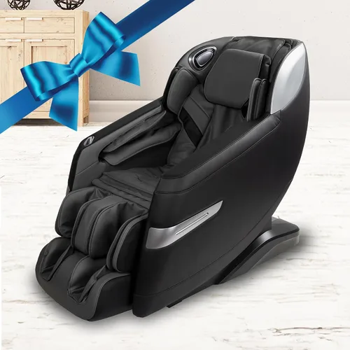 Osaki Titan Quantum - Silla de masaje negra con rodillos SL-Track 3D, gravedad cero de 3 pasos, masaje de bolsa de aire de cuerpo completo, control