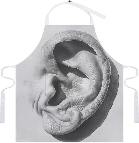 Miniatura 7 de MUSM Delantal para adultos – 27.6 x 31.5 pulgadas, delantales de poliéster resistentes con dos bolsillos grandes, delantal de cocina impermeable