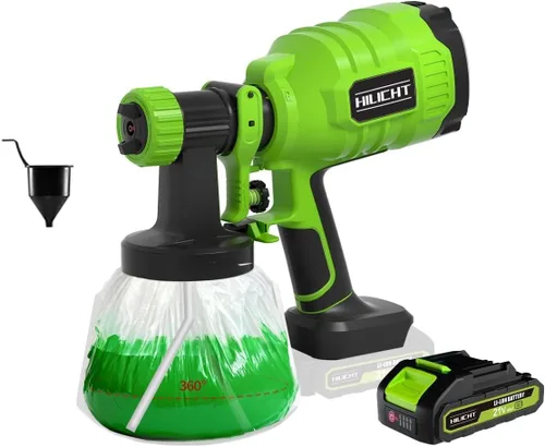 Pulverizador de pintura inalámbrico para muebles y pequeños proyectos de bricolaje, pistola rociadora de batería de 21 V con 50 revestimientos