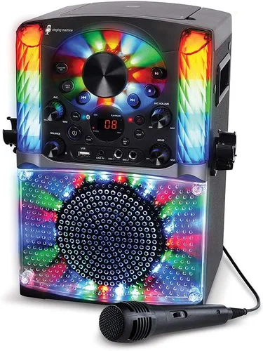 Miniatura 8 de Máquina de karaoke Singing Machine SML625BTBKD, sistema de karaoke portátil Bluetooth CD+G, negro