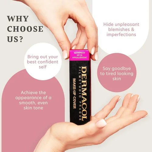 Miniatura 8 de Dermacol - Base de maquillaje líquida de cobertura total, base líquida mate con SPF 30, base resistente al agua para piel grasa, acné y bolsas 212