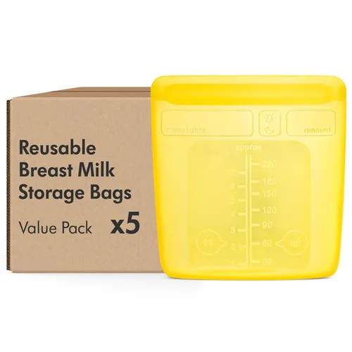 Miniatura 11 de Bolsas de almacenamiento de leche materna Medela Easy Pour 200 unidades 210ml/7oz Desechables, a prueba de fugas, congelación rápida, protección