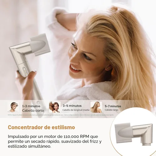 Miniatura 4 de 7MAGIC Estilizador de aire caliente 7 en 1, cepillo secador de pelo con rizadores de envoltura automática, secador de pelo de alta velocidad