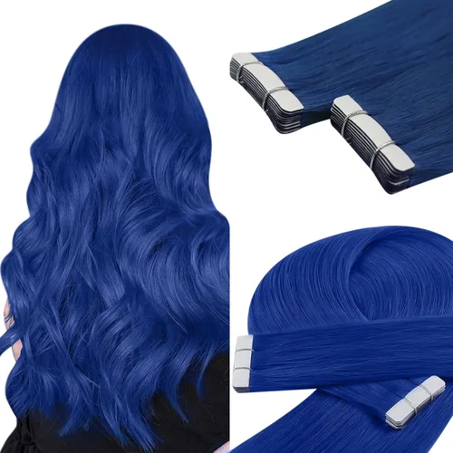 Miniatura 31 de YoungSee - Extensiones de cabello humano con cinta adhesiva, color negro ombre, extensiones de cabello humano real, cinta adhesiva invisible