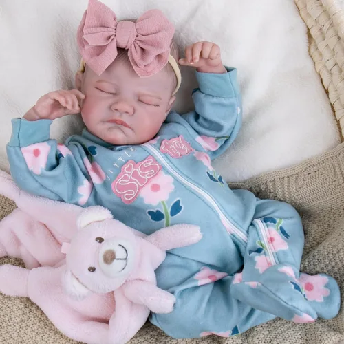 Miniatura 2 de Aori Muñecas Reborn de bebé realistas de 20 pulgadas, muñeca recién nacida de niña durmiendo ultra realista con cuerpo ponderado y muñeca de vinilo